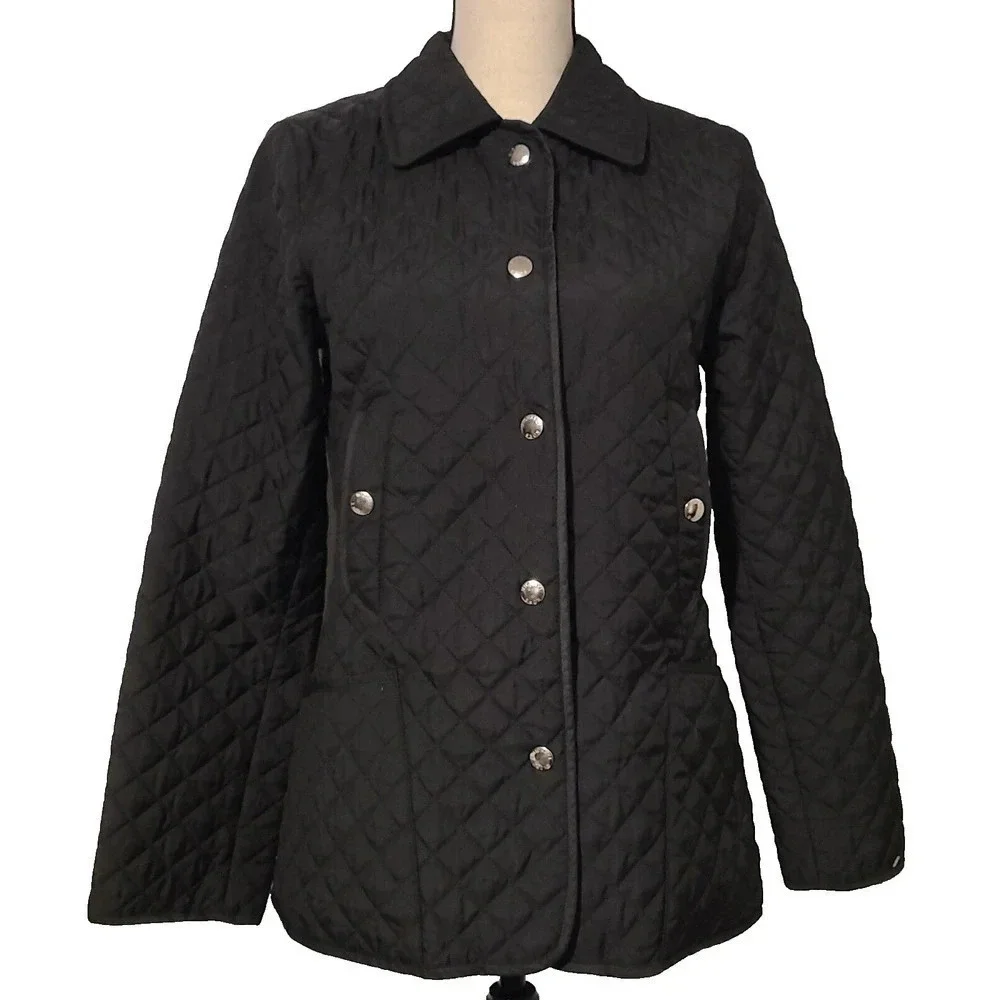 MICHAEL Michael Kors BLACK DIAMOND Quilted Lightweight Jacket SIZE SMALL